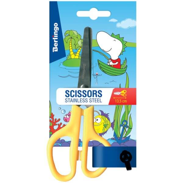 Ножницы 13,5 см детские Berlingo, ассорти