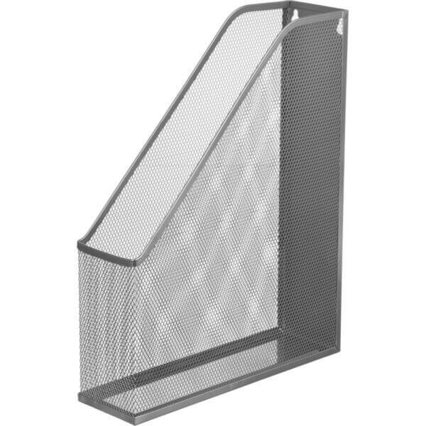 Вертикальный накопитель металл сетка Attache 72мм серебро