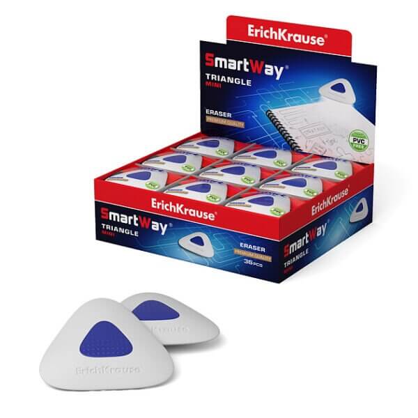 Ластик с пластиковым держателем ErichKrause SmartWay® Mini Triangle