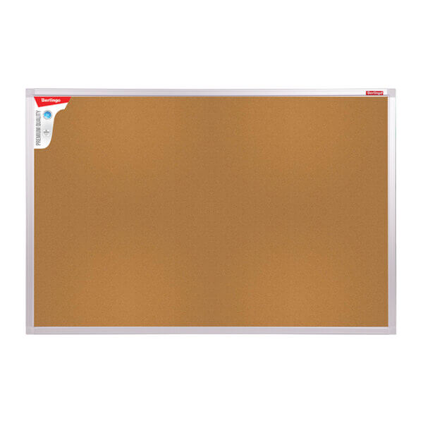 Доска пробковая  60х90 Berlingo Premium алюминиевая рамка