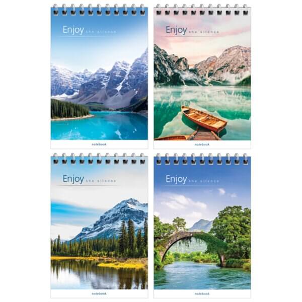 Блокнот А6 40л на спирали  Путешествия. Красота тишины