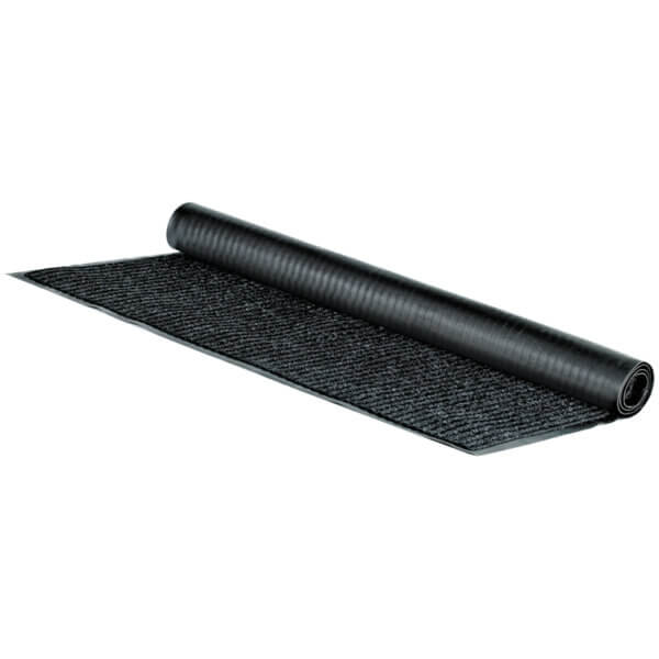 Коврик  90х120см влаговпитывающий, ворсовый, ребристый серый OfficeClean