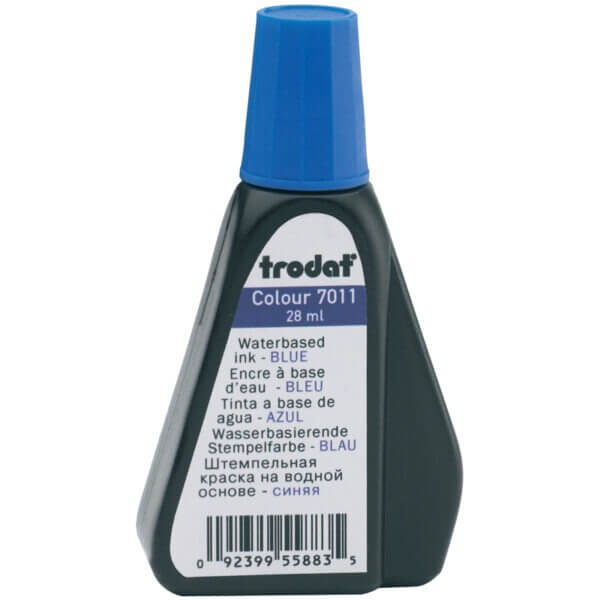 Краска штемпельная синяя 28мл Trodat