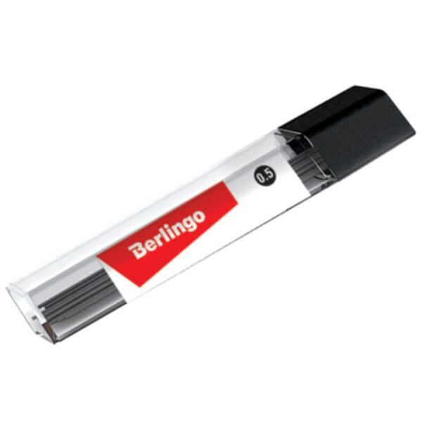 Стержень микрограф 0.5мм HB Berlingo 12 грифелей