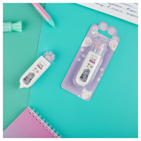 Корректирующая лента MESHU "Cute Paw", 5мм*6м