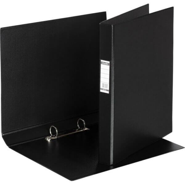 Папка 2 кольца прочный картон 35мм BANTEX черная
