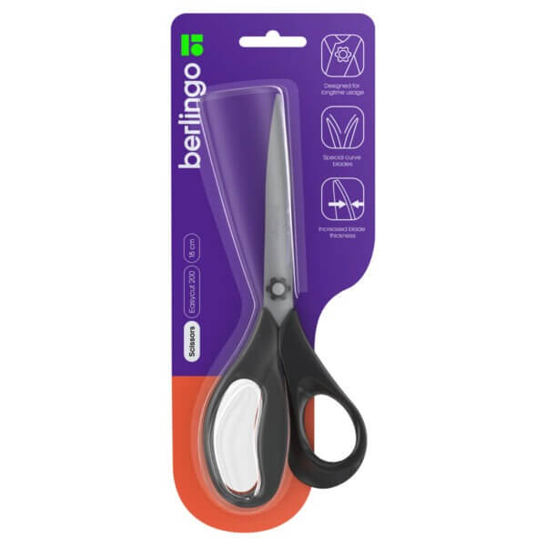 Ножницы 18см Berlingo Easycut200, эргономические ручки
