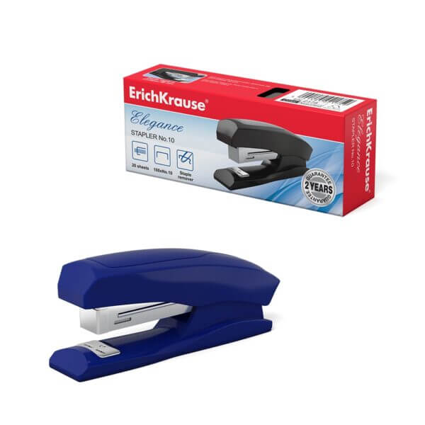 Степлер №10 до 20л ErichKrause Elegance, ассорти