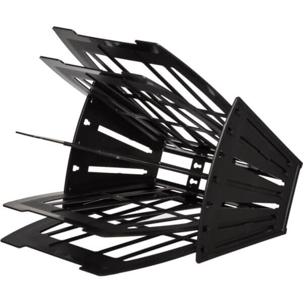 Лоток универсальный пластик веерный 4 отдела 5 секций  9С160 универсальный черный  Attache 145947