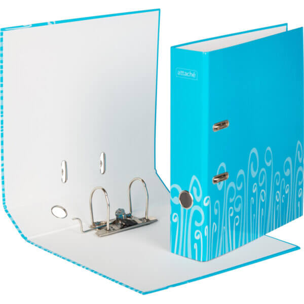 Папка с арочным механизмом АТТАСНЕ FANTASY 75мм ламин.карт. голубой