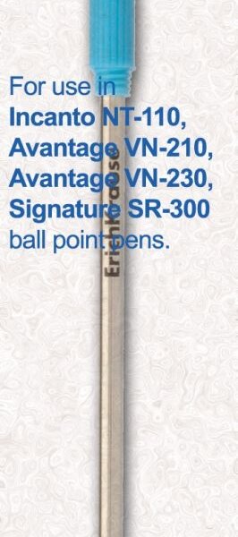 Стержень шариковый синий 116мм 1мм металлический (тип cross) Erich Krause