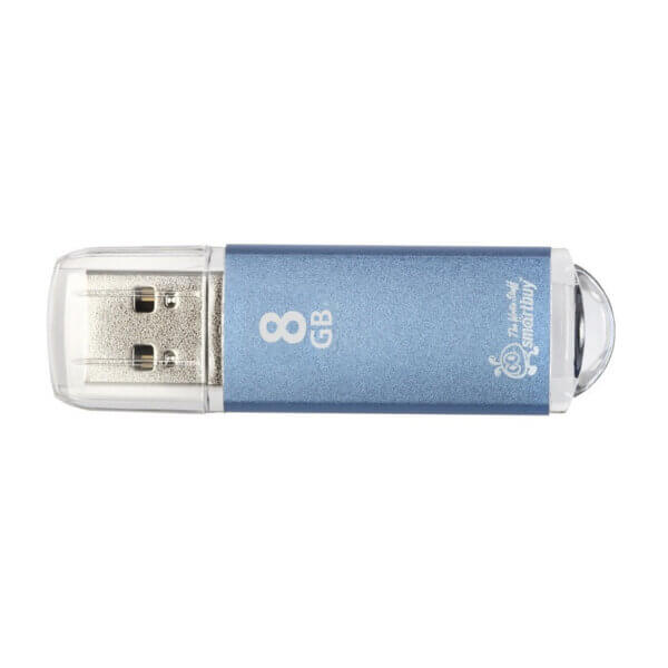 Флеш-память  8Gb USB 2.0 Smartbuy V-Cut. синий