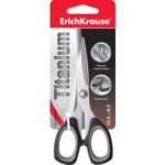 Ножницы 13.5см ErichKrause Titanium титан, прорезиненные ручки