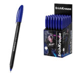 Ручка шариковая синяя 1.0мм ErichKrause U-108 Stick Black Edition (Ultra Glide Technology)