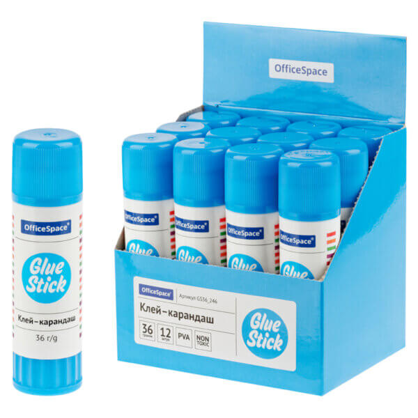Клей-карандаш 36г OfficeSpace ПВА