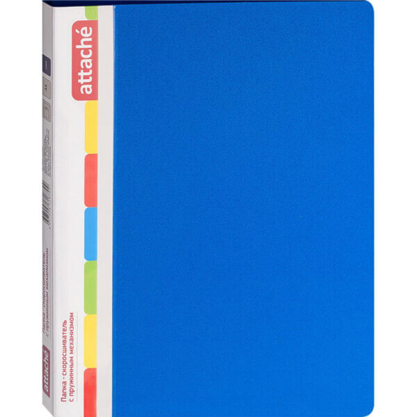 Папка скоросшиватель с пружинным механизмом 17мм ATTACHE синий F612/07