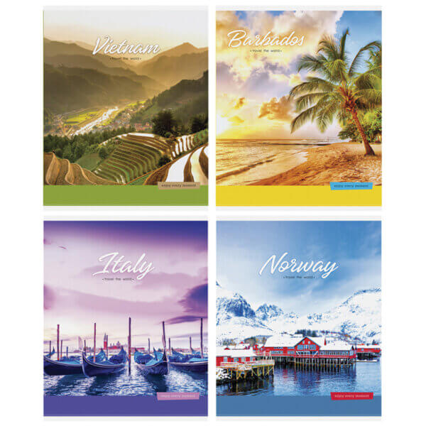 Тетрадь 48л., А5, линия ArtSpace "Путешествия. Travel the world"