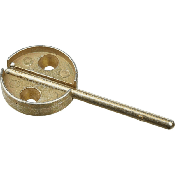 Плашка опечатывающее устройство металлическая с флажком , диаметр 29мм, дюраль